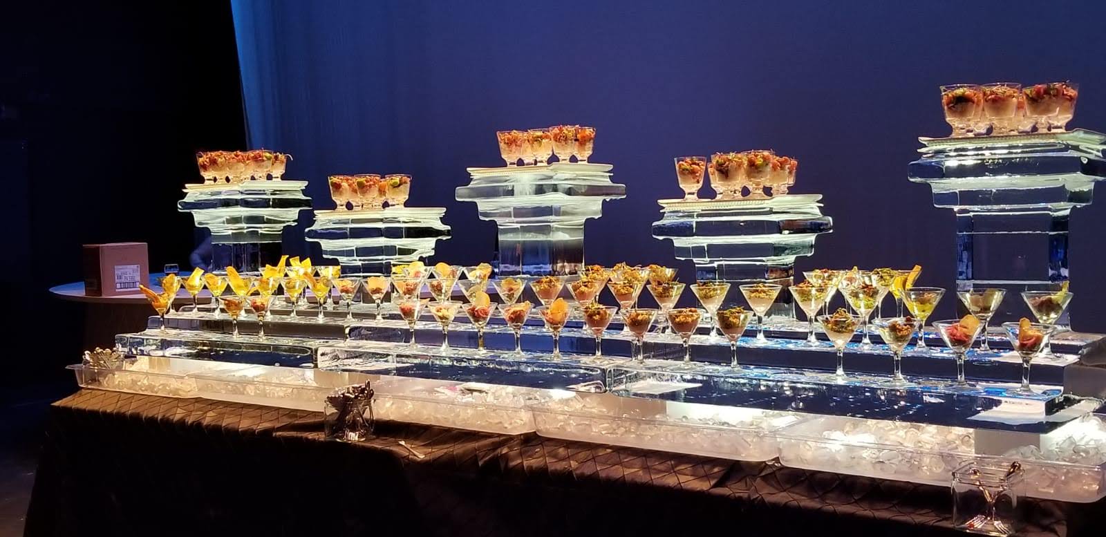 A fancy dessert display.