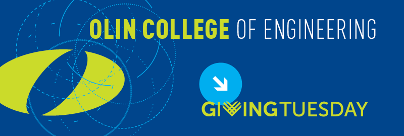 Olin Giving Tuesday social media cover photo graphic