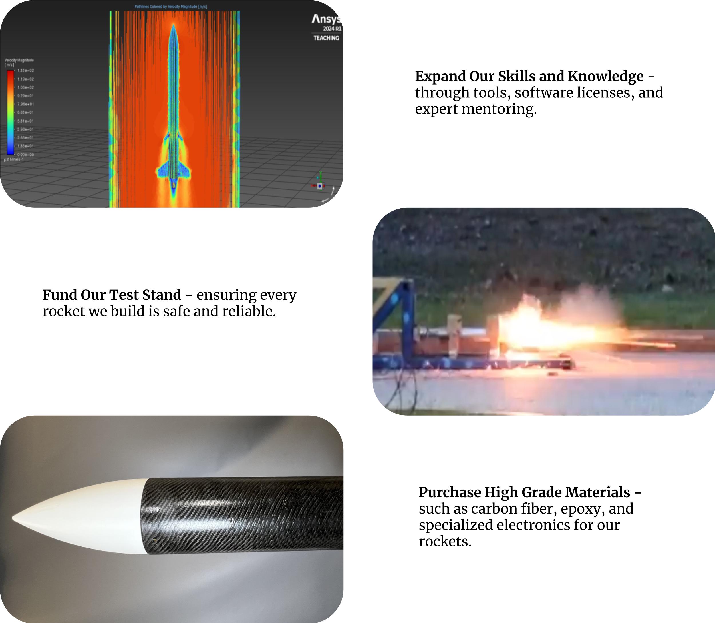 Areas to Support - Rocketry