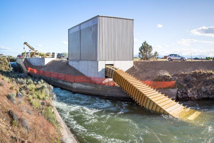 A photo of a hydropower plant in Africa