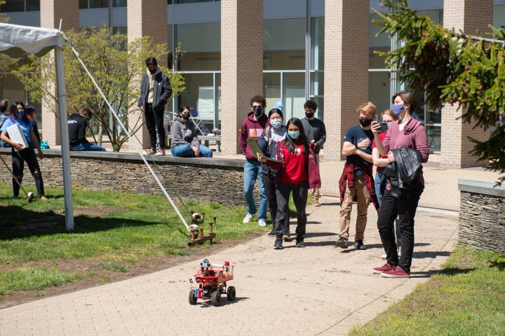 A robotics demonstration at Olin College