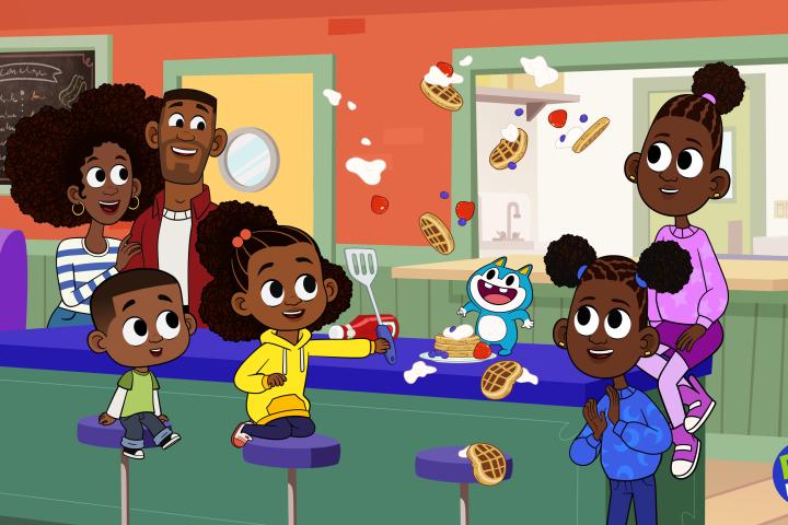 Drawing of Lyla and friends 