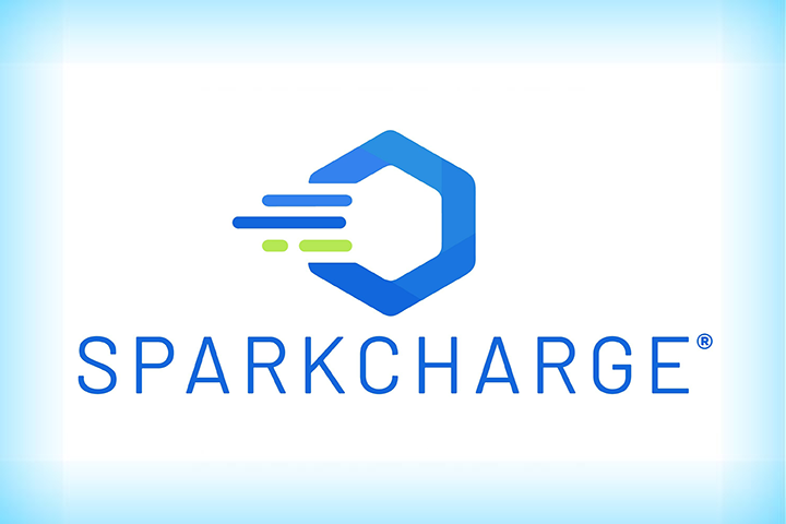 SparkCharge Logo on background