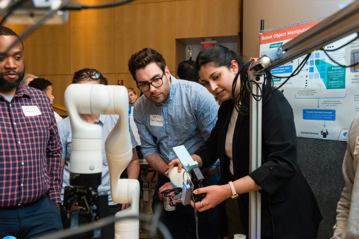 SCOPE Summit 2024, Olin student presenting their project at the exposition