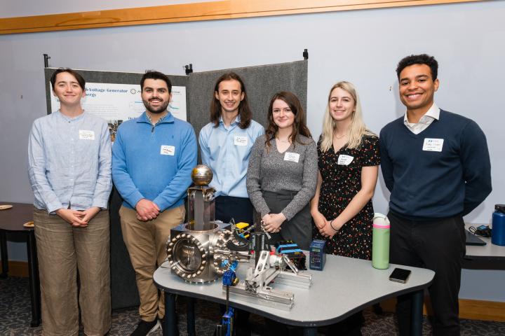 Avalanche SCOPE Team 2024 Summit Students posing in front of project poster at Summit