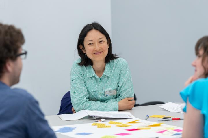 Image of Jean J. Huang smiling during a Leadership Lab. 
