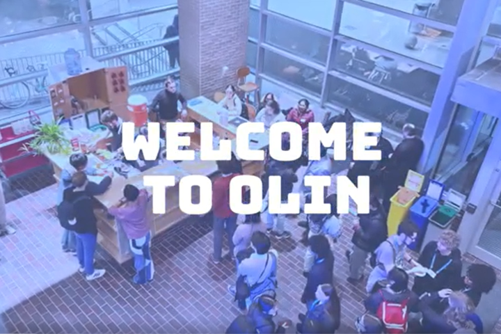 Group of students collecting around a coffee counter to start Candidates' Weekends