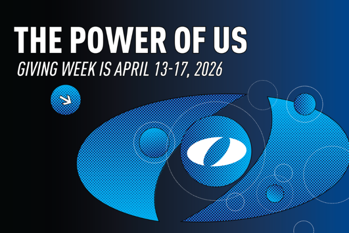 Web Thumbnail of Spring Giving Week 2026 with text reading "The Power of Us: Giving Week is April 13-17 2026" and the logo of Olin College