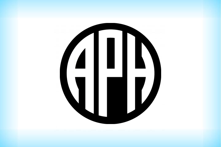 Circular APH black logo