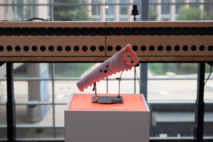 Plushie Hand Saw Artifact from Voices of Olin