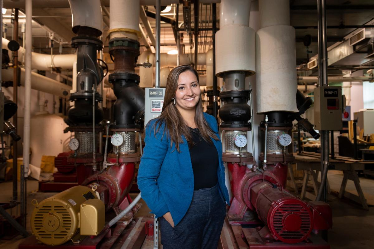 Claire Rodgers, Associate Director for Sustainability and Campus Engineering.