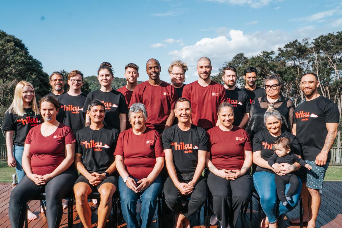 Keoni Mahelona and Te Hiku Media team Keoni Mahelona and Te Hiku Media team