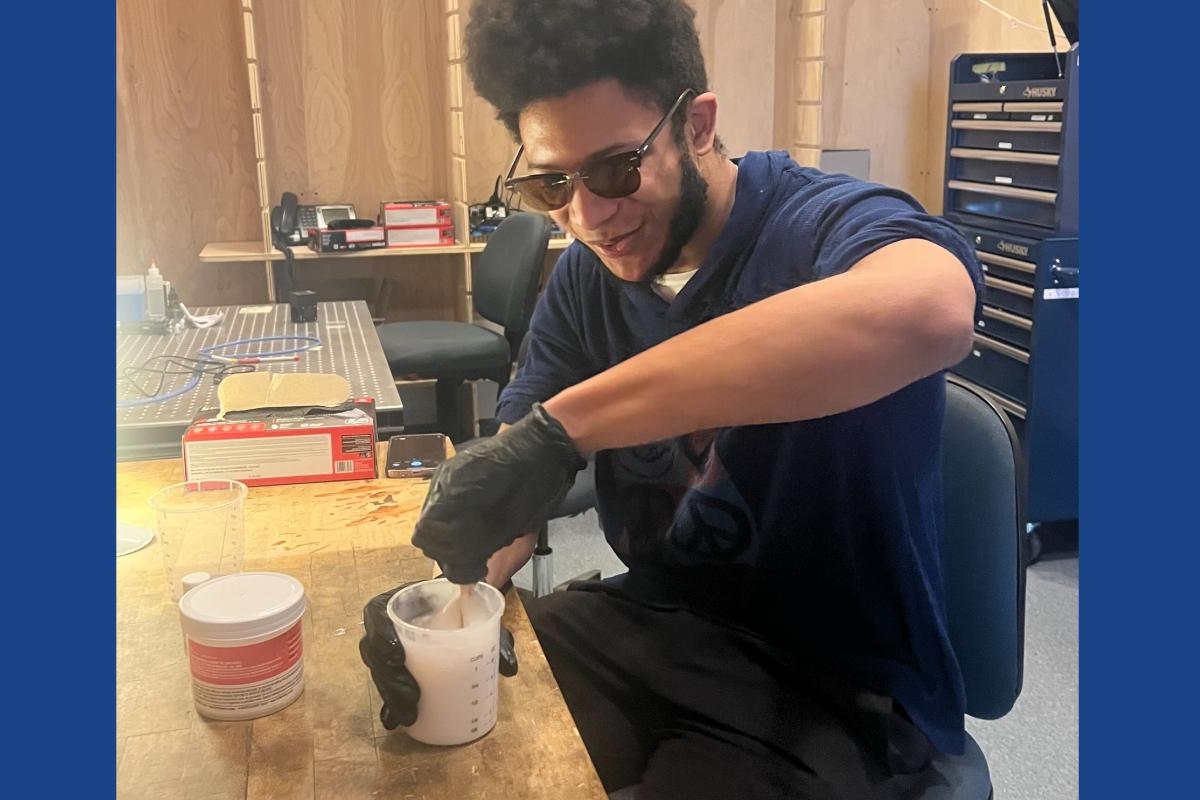 HEAL Lab image of student working in lab HEAL Lab image of student working in lab
