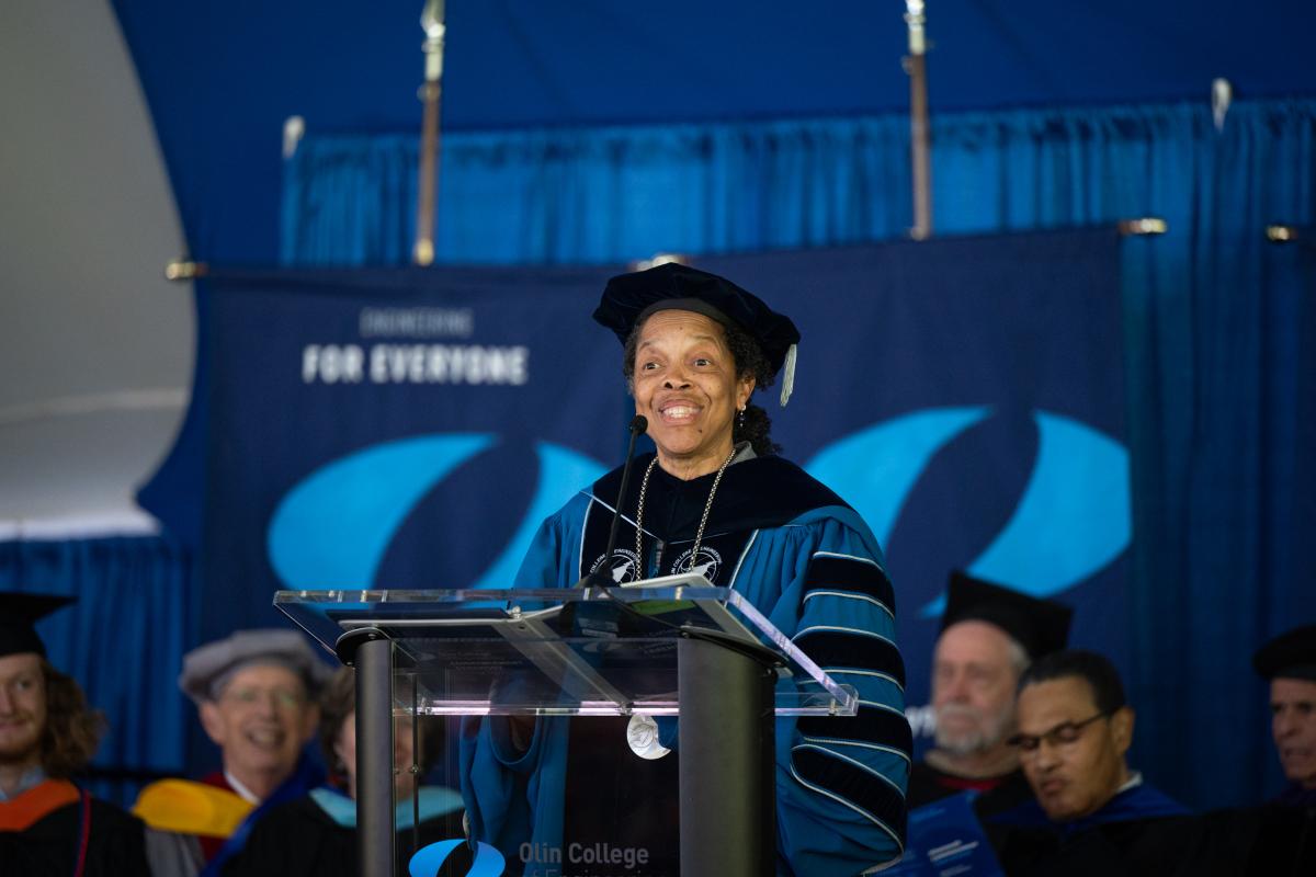 Commencement 2024 - President Gilda Barabino Commencement 2024 - President Gilda Barabino addressing Class of 2024
