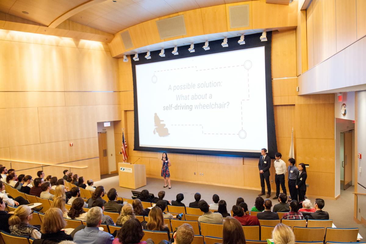 Olin students present their year-long capstone during SCOPE Summit at Olin College of Engineering.