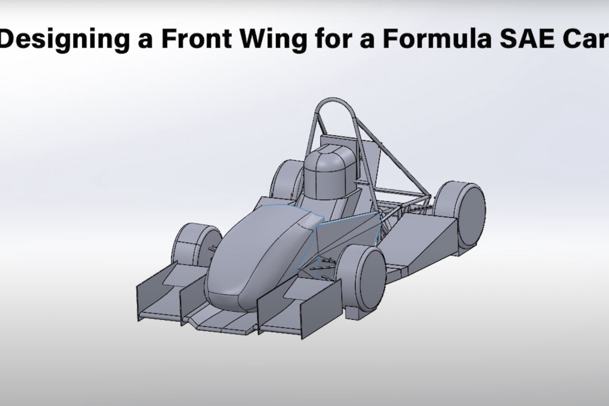 Designing a front wing for a Formula SAE Car