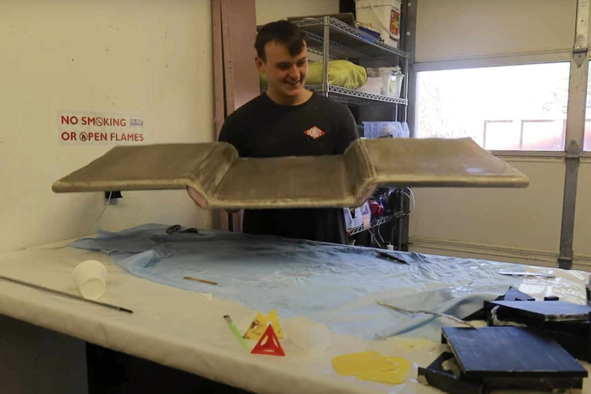 Fabricating a wing for a Formula SAE car.