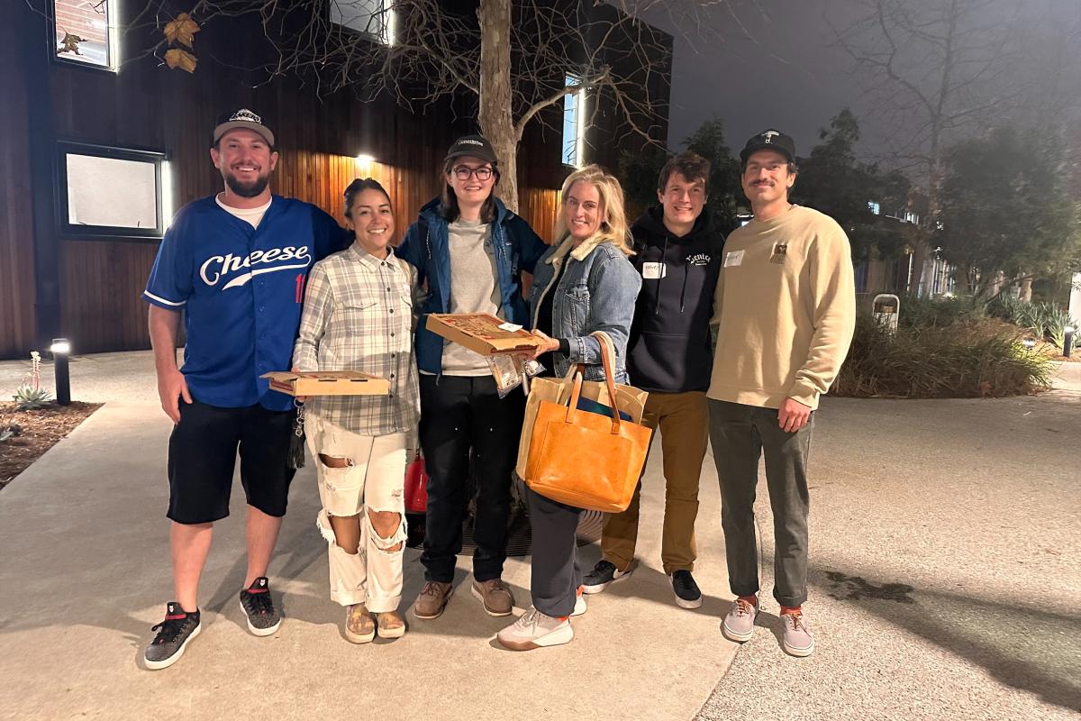 Cassandre Roos '25 and members of her local "helping hub" volunteering during the LA Wildfire recovery and coordination efforts. Cassandre Roos '25 and members of her local "helping hub" volunteering during the LA Wildfire recovery and coordination efforts.