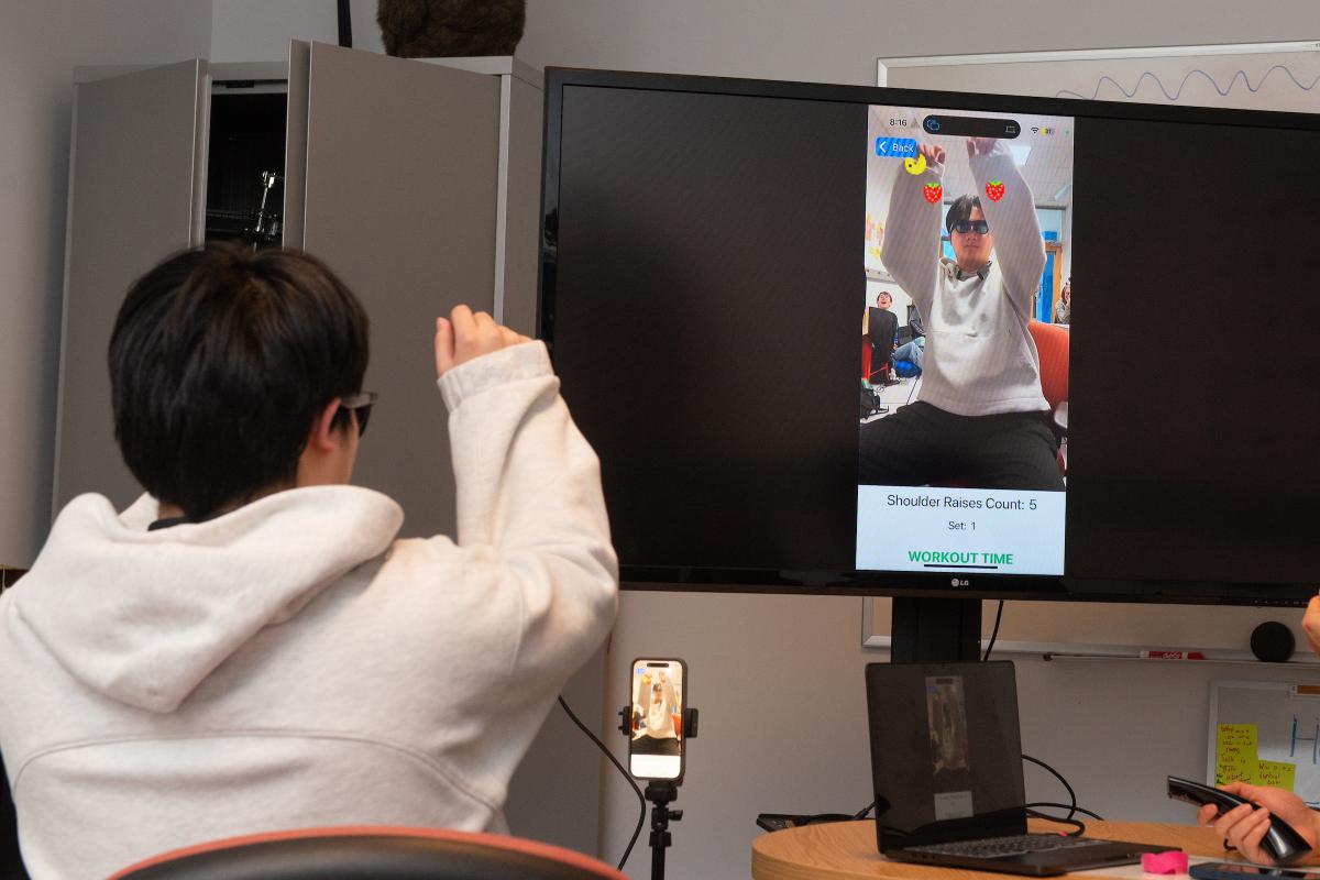 Students Testing AI and AR Interface Students Testing AI and AR Interface