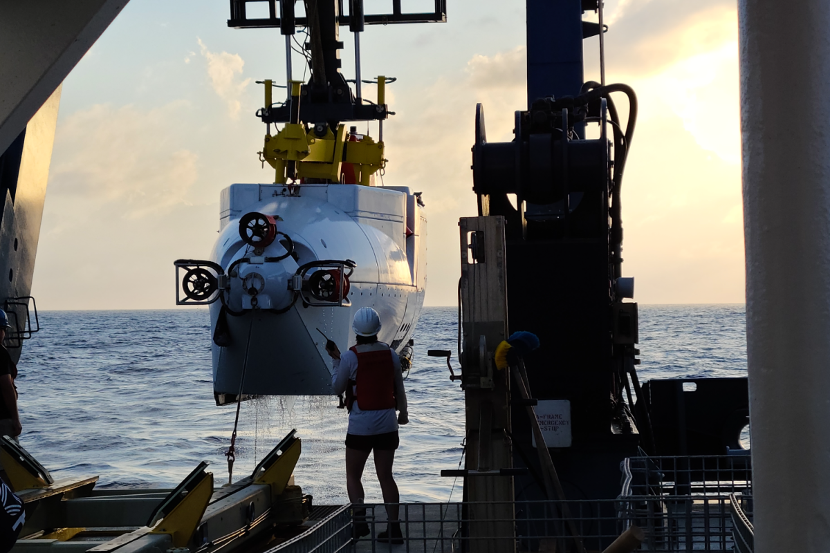 Deep Sea Research Expedition - candid of sea and device