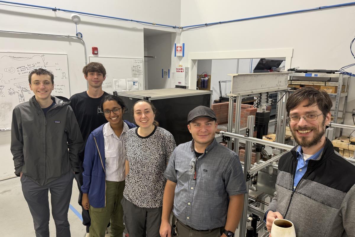 The How-It's-Made IRL Co-Curricular students at the Multiscale Systems in Worcester. 