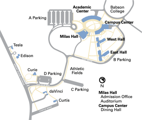 Wellesley College Campus Map