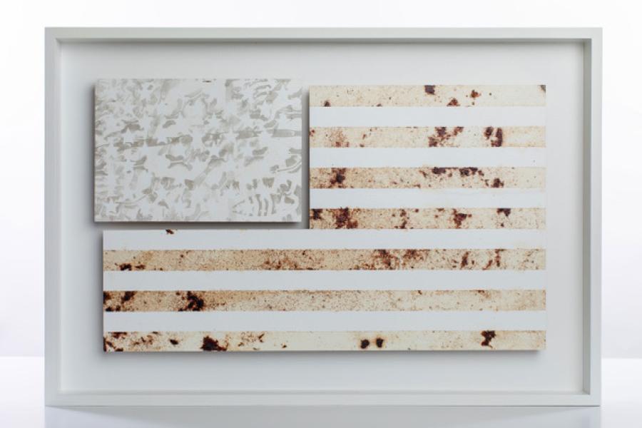 American Flag art piece by Tim Ferguson Sander