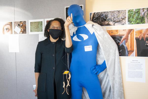 President Barabino poses with Olin man