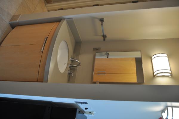 sink cabinet in west hall