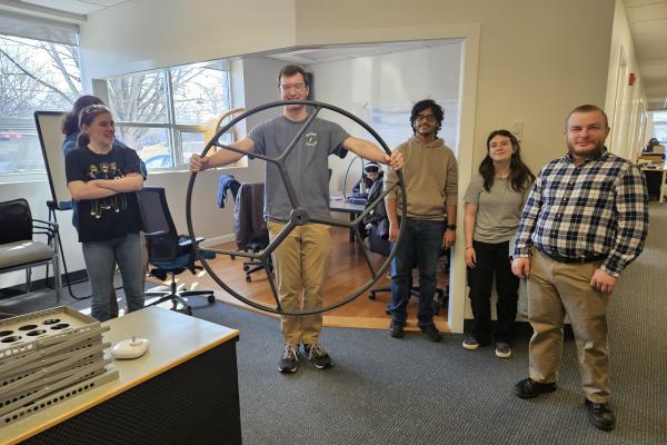 Students learn about The Moore Brothers Company manufacturing process. 