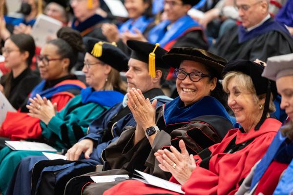 Faculty at President Lee's Inauguration