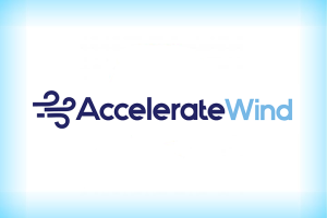 Accelerate Wind blue logo